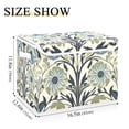 thumbnail image 5 of Yayeee Collapsible Storage Bin with Lid Fabric Closet Decorative Basket with Handles, Blue Floral Pattern, 5 of 7