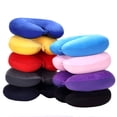 thumbnail image 3 of En Forma De U Almohada De Viaje Partículas Cuello Coche Plano Almohadas Suave Cojín Hogar Al Aire Libre Textil Suaves 1pc, 3 of 4