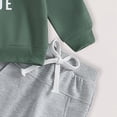 thumbnail image 3 of Xudanell Boy Baby Clothes Boys Winter Trousers Suit Letter Baby Cotton 9 12 18 24 Months Outfits 3-6 Month Boy Clothes Green 18-24 Months, 3 of 5