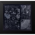 thumbnail image 2 of Lavoie, Tina 13x12 Black Modern Framed Museum Art Print Titled - Astronomy Diagrams From 1728, 2 of 5