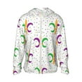 thumbnail image 2 of Lsque Mardi Gras Carnival1 UPF 50+ Lightweight Sun Protection Men's Women's Long Sleeve Shirt, Hoodie Performance -Small, 2 of 9