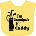 thumbnail image 3 of Inktastic I'm Grandpa's Lil' Caddy Golf for Kids Boys or Girls Baby Bib, 3 of 4