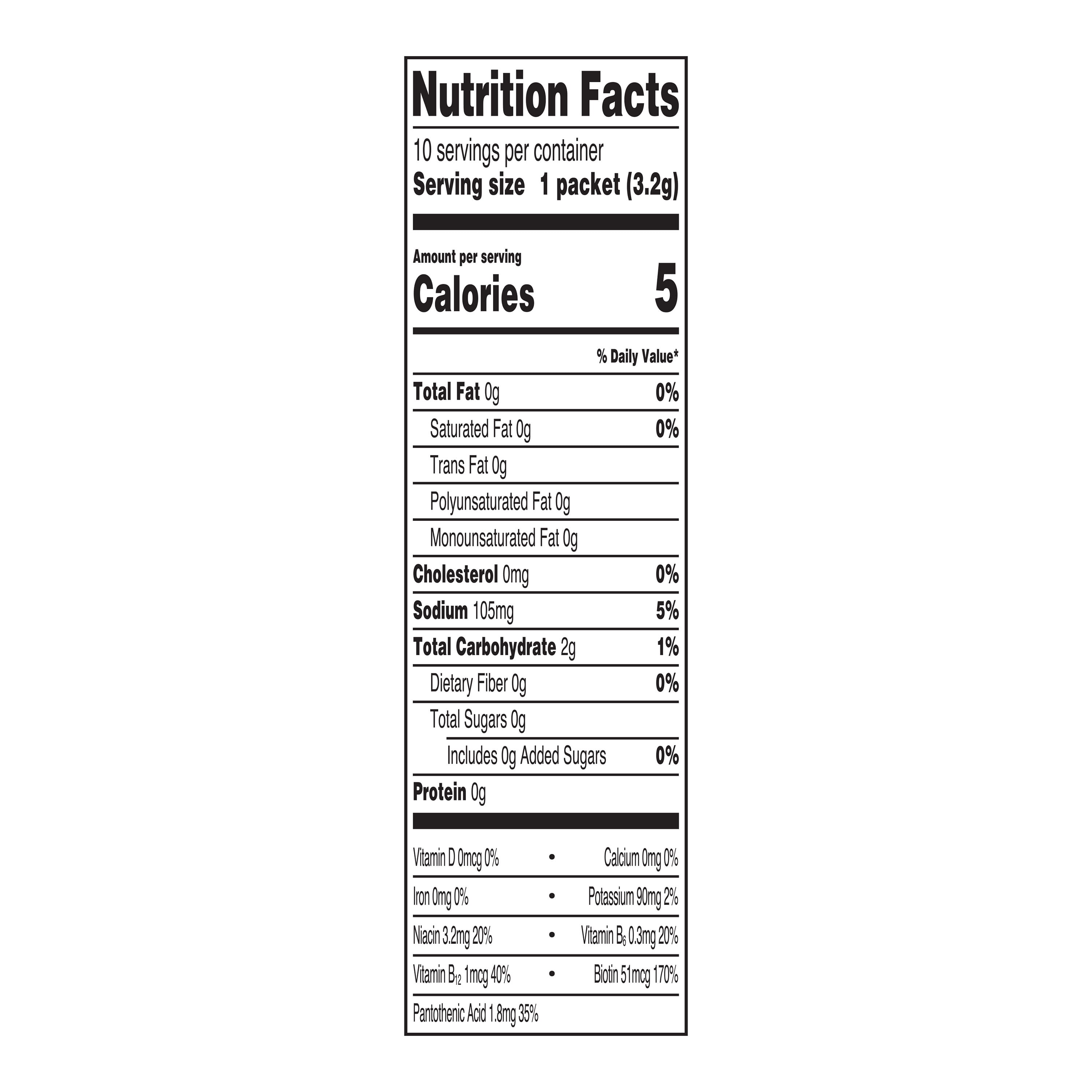 Great Value Energy Electrolyte Watermelon Limeade Liquid Drink Mix, Sugar-Free, 1.1 oz, 10 Packet