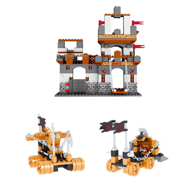 Medieval Castle Building Blocks with Random Figures - 460+ Pieces, Holiday Gifts