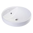 thumbnail image 1 of EAGO BA141 18-Inch Round Ceramic Above Mount Bathroom Basin, 1 of 4