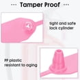thumbnail image 4 of 1000 Pcs Plastic Tamper Seals Tags Security Tags Seals Safety Numbered Zip Ties Labels Pink, 4 of 5