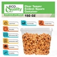 thumbnail image 4 of 150 oz Square Clear Stackable Deli Containers with Airtight Tamper-Proof Lids, BPA-Free Plastic Food Storage, Microwave, Freezer Safe, Meal Prep, Takeout Containers for Kitchen, Restaurants (15), 4 of 6