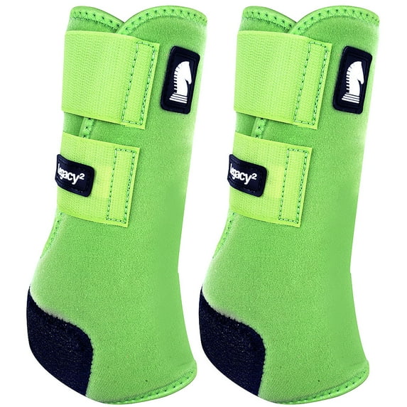 Classic Equine Lightweight Legacy2 Front Sports Boots Pair Lime Green