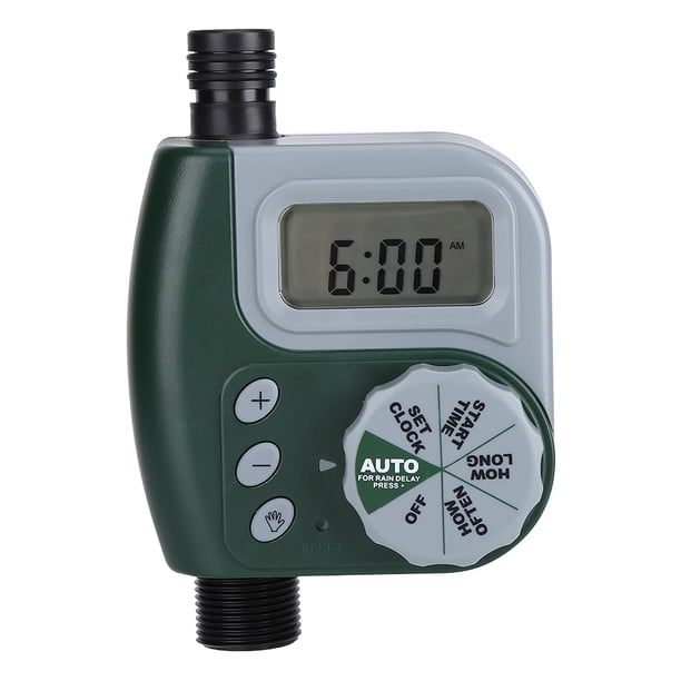 Temporizador de agua, Temporizador de agua automático digital para jardín, controlador de riego, artesanía superior
