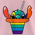 thumbnail image 2 of Girl's Lilo & Stitch Rainbow Shave Ice Stitch  Graphic Tee Light Pink X Small, 2 of 4