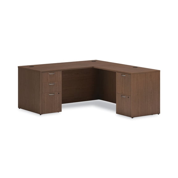 HON HLPLRS4224.LSE1 42 in. x 24 in. x 29 in. Reversible (Left or Right) Mod Return Shell - Sepia Walnut