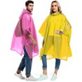 thumbnail image 4 of LCXmlly Imperméable Facile à Transporter Fermeture à Boutons Ponchos de Pluie Réutilisables 2 Pack Imperméables à Capuche pour Adultes Facile à Transporter Confortable à Porter, 4 of 8