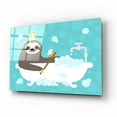 thumbnail image 2 of Epic Art 'Scrubbing Bubbles Sloth' by Nancy Lee, Acrylic Glass Wall Art, 16"x12", 2 of 8