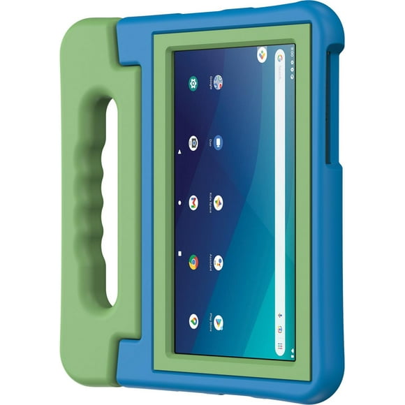 onn. Universal Protective Tablet Case for Most 7 - 8 in. Tablets - Blue/Green, 8 ft. Drop Protection