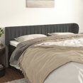 thumbnail image 6 of vidaXL Headboard with Ears Dark Gray 79.9"x9.1"x30.7"/34.6" Velvet, 6 of 37