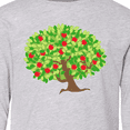 thumbnail image 4 of Inktastic Apples in Tree Long Sleeve Youth T-Shirt, 4 of 5