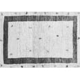 thumbnail image 1 of Ahgly Company Indoor Rectangle Solid Gray Modern Area Rugs, 6' x 9', 1 of 1