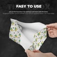 thumbnail image 3 of Goofa Dinosaur on Excavator Pattern Triangle Square Tissue Box Cover, Modern PVC Leathe Facial Paper Holder,Decorative Holder/Organizer for Bathroom Vanity Countertop, 3 of 9