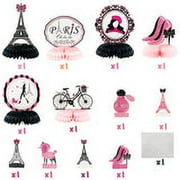 Paris Honeycombs Centerpieces Party in Paris Party 12Pcs