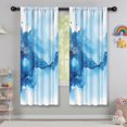 thumbnail image 5 of Blackout Kids Curtains,Blue Marble Pattern Childrens Insulated Curtains Set Of 2,Bedroom Essentials,Toddler Room Decor 42"x63", 5 of 5