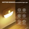 thumbnail image 2 of ZISUYU Paquete de 3 Detectores de Movimiento Recargables de 700 Mah LED Night Lights para Adultos y Niños, 2 of 13
