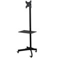 thumbnail image 2 of NavePoint Flat Panel TV Cart Height Adjustable 19 Inch to 37 Inch Mobile Stand w/Wheels, 2 of 6