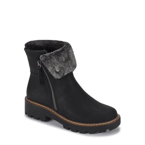 Baretraps Women's Westry Faux Fur Lug Boots with Side Zip