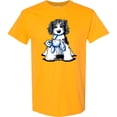 thumbnail image 3 of Inktastic B/w Parti Doodle Dog T-Shirt, 3 of 5