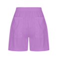 thumbnail image 5 of Clothing 2025 Plus Size Drawstring Shorts for Women Casual Elastic Waist Shorts Summer Beach Lightweight Short Trendy Comfy Lounge Shorts, 5 of 5