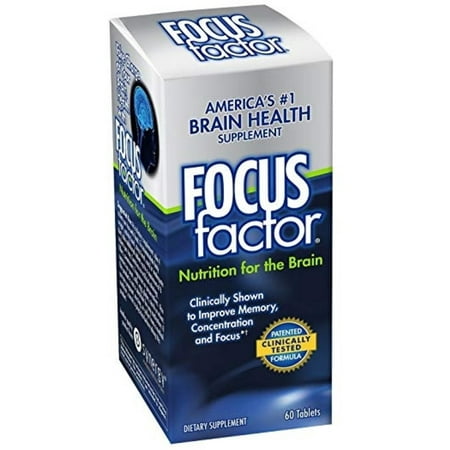 Focus Factor Nutrition For the Brain Dietary Supplement, 60 ea (Pack of 3)