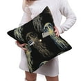 thumbnail image 6 of Bingfone Jellyfish Linen Throw Pillow Covers Cushion Case Pocket Button Vintage Farmhouse Pillowcase for Sofa Couch Bed 16"x16", 6 of 9