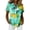 490#Light Green, variant on Hawaiian Shirts for Women 2026 Tropical Floral Short Sleeve Button Down Aloha Luau Beach Tops Blue S