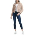 thumbnail image 2 of Women's Genuine Baby pink Lambskin Leather Jacket Motorcycle Slim fit Biker Jacket W425, 2 of 4