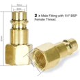 thumbnail image 2 of Pneumatic Fitting 1/4 NPT Compressed Air Fitting 1/4 Inch Air Fitting Quick Connect Compressed Air Intake Nipple, 2 of 4