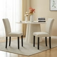 VECELO Set of 6 Dining Chairs, Upholstered PU Leather Dining Room Chair