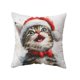 thumbnail image 2 of CaiYueKe Christmas Pillow Cover Holiday Decor Cute Cat Tree Design Linen Throw Pillowcase Seasonal Sofa Bed Couch Decorative Home Accent Festive Gift, 2 of 7