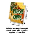 thumbnail image 2 of Veggie Chips (24" X 36") 4mm Corrugated Plastic Panel, Graphics Applied To 1 Side (Pk of 2), 2 of 4