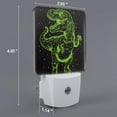 thumbnail image 2 of Sikiie DINOSAUR IN SPACE Led Night Light, Warm White,Cool White Lights for Bathroom,Hallway,Bedroom, Kids Room-US, 2 of 7