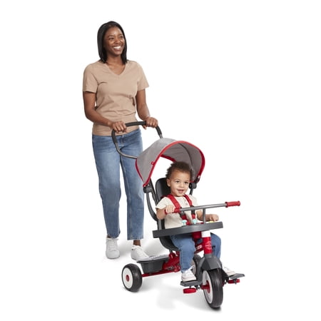 RADIO FLYER 4-IN-1 ACTIVITY STROLL ‘N TRIKE WITH INTERACTIVE TRAY, KIDS 1 TO 5 YEARS