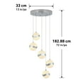 thumbnail image 4 of Artika Wavey 5 LED Integrated Pendant, 4 of 8