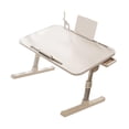 thumbnail image 2 of Tnarru Foldable Laptop Bed Table Height Angle Adjustable Multifunctional, Practical, Beds Tray Lap Desk for Camping Tea Room Drawing White Style A, 2 of 8
