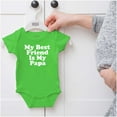 thumbnail image 5 of Cute My Best Friend Is My Papa Romper Boys or Girls Infant Baby Brisco Brands 18M, 5 of 6