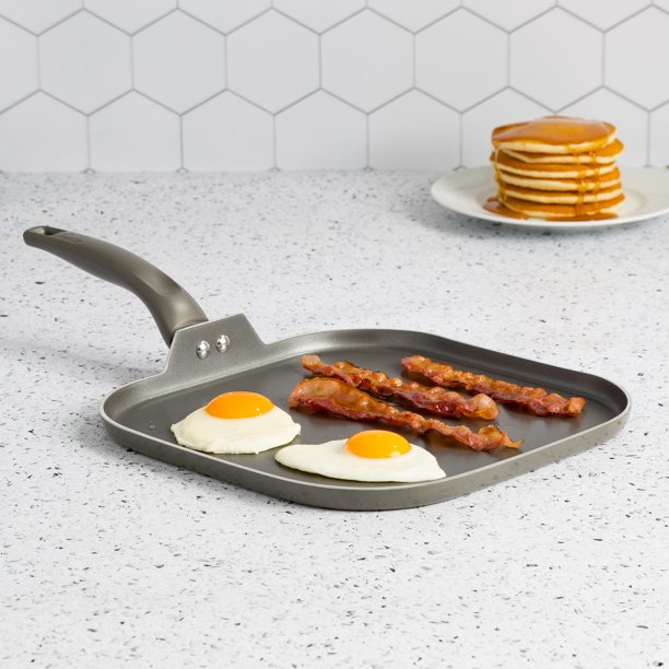 Tasty NonStick 11" Square Griddle Pan, Dishwasher Safe, Diamond