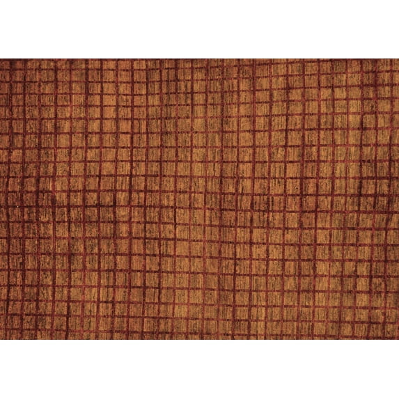 Ahgly Company Indoor Rectangle Oriental Brown Modern Area Rugs, 2' x 3'