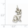 thumbnail image 2 of 14K White Gold Cat Charm, 2 of 2