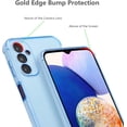 thumbnail image 4 of for Samsung Galaxy A14 5G Case Luxury Plating Case Cover Slim Lightweight Glossy Bling Phone Case Soft TPU Shockproof Bumper Case Electroplated Case,Blue, 4 of 5