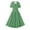 Green, variant on Women'S 1950S Retro Dresses Short Sleeve Polka Dot Belted Midi Dress Swing Dresses Cocktail Party Evening Dress,Women'S Short-Sleeved Dress White 6(M)