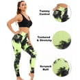 thumbnail image 6 of QRIC Tie-Dye High Waist Yoga Pants Tummy Control Slimming Textured Booty Leggings Workout Ruched Butt Lift Pants, 6 of 7