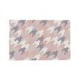 thumbnail image 4 of DouZhe Ensemble de 4 Sets de Table en Polyester, Motif Pied-de-Poule Abstrait Vintage, Résistants à la Chaleur pour Table à Manger, 12 Pouces x 18 Pouces, 4 of 6