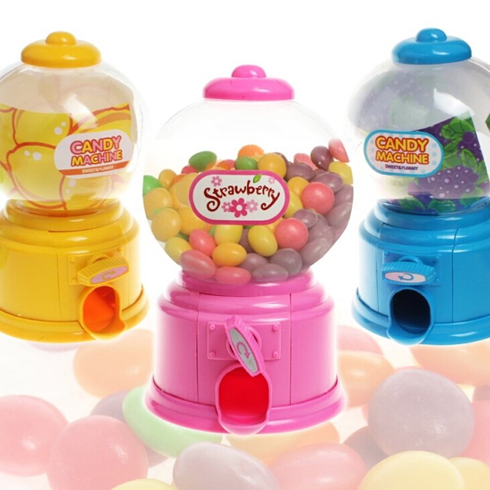 Sweets Mini Candy Machine Bubble Gumball Dispenser Coin Bank Kids Toy GRSYU